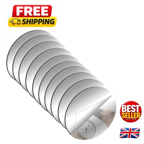 10pcs round mirror 10cm - round,