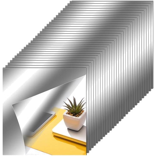 Silver mirror tiles for - tiles, wall